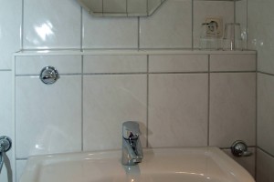 Badezimmer der Ferienwohnung vom Sonnenhus im Ostseebad Sellin auf Rügen