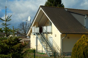 Eingang zum Dachgeschoß Appartement im Sonnenhus Rügen in Sellin